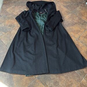 Admont Black Hooded Women's Coat